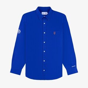 Aime Leon Dore ALD / New York Mets Leon Overshirt Royal Blue Men’s Size Large